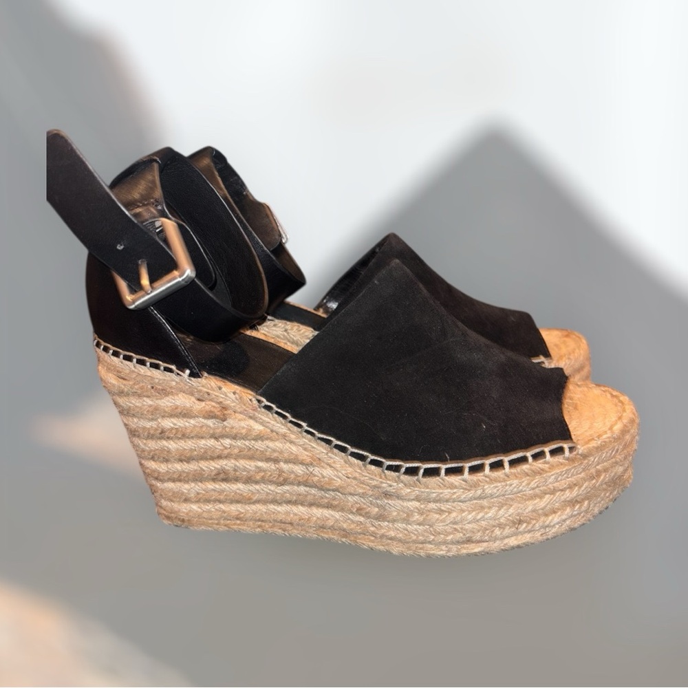 MARC FISHER Suede Wedge Espadrilles NWOB - Picture 4 of 10